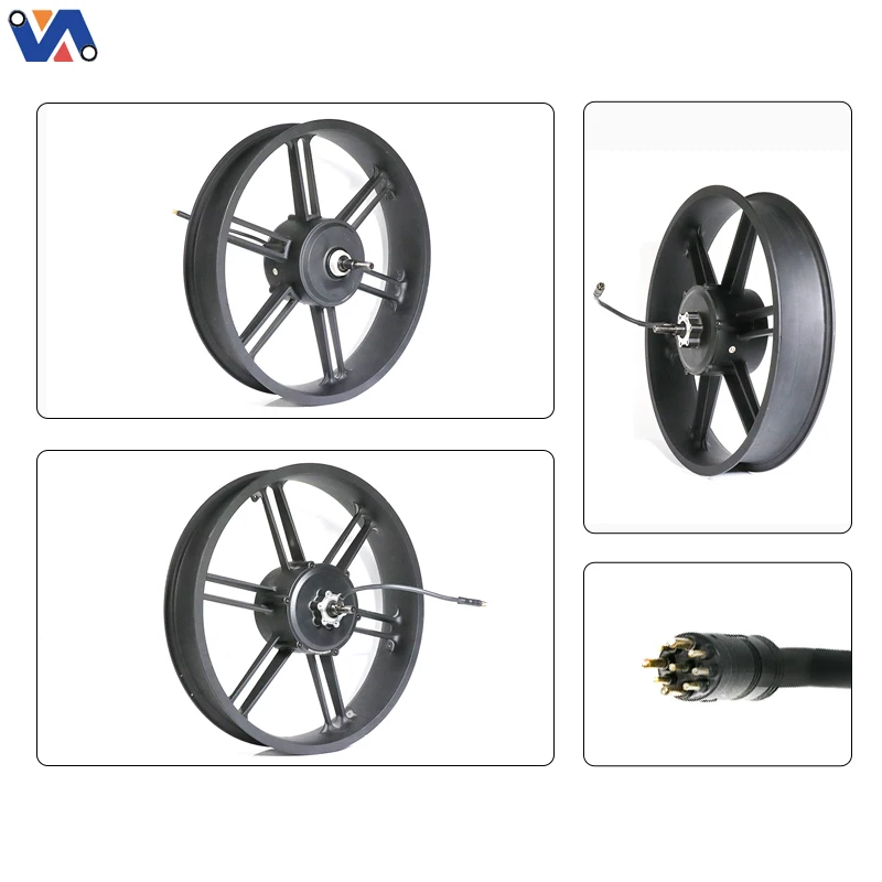 product new image motor wheel 48v 500w black cable for ouxi v8 bicycle parts replacement bicycle motor kit electric bicycle motor-7