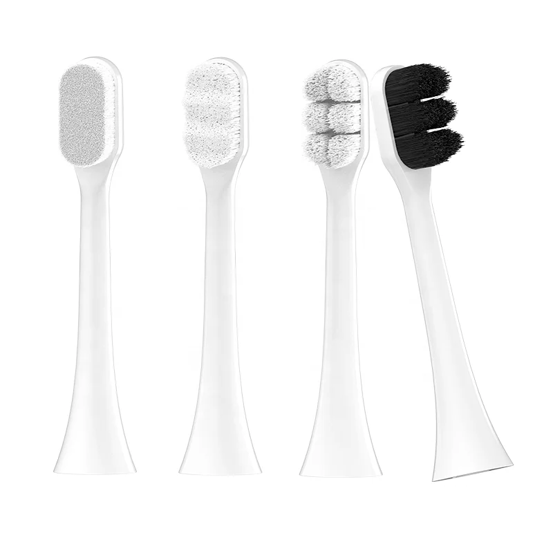 Adult Micro-nano 20000 Superfine Micro Soft Bristles Nano Ultra Soft Electric toothbrush head 2-piece set for philips Xiaomi