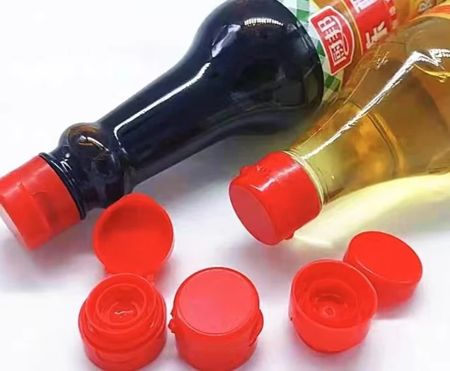 Customizable Food Grade Soy Sauce Vinegar Oil Ring Pull Flip Top Cap