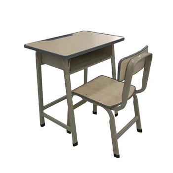 Hot sale new customized school student single desk tables and chairs sets furniture China factory