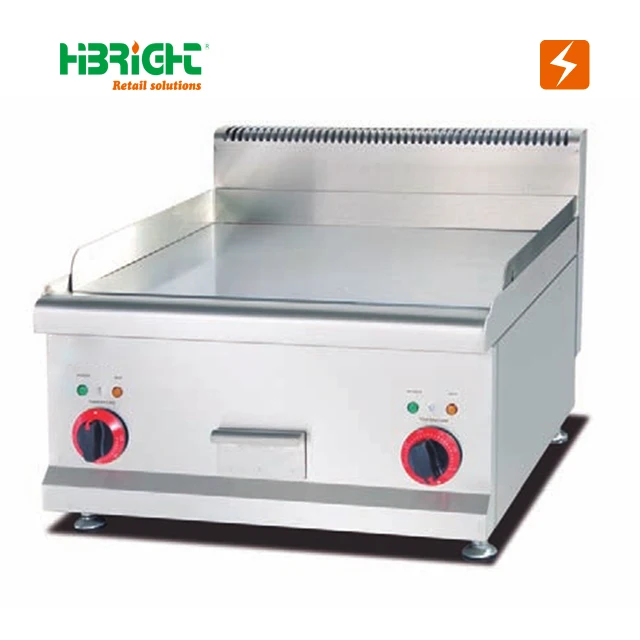 Commercial Kitchen Cooking Machine Hamburger Cooker Gas Griddle With Cabinet