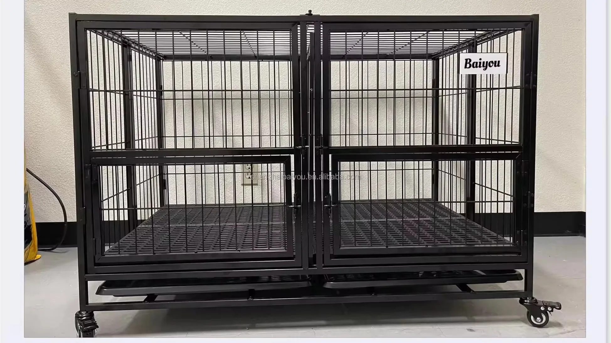 Heavy Duty Indestructible Dog Crate Steel Escape Proof, Indoor High