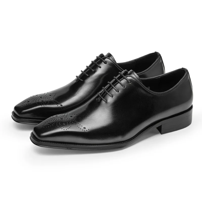 Men's Genuine Leather Oxford Dress Shoes for Office & Career - Stylish  Formal Walking Oxford Style Footwear
