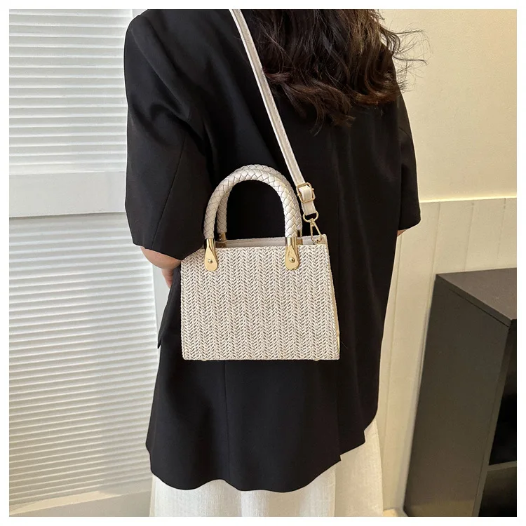 New Crossbody Bag Fashion Texture Woven Color Contrast Handbag Women's ...