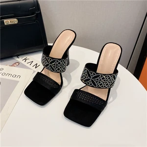 Black Sexy High Heels for Nightclubs, Sexy Women's Dance High Heels, Thin-heeled Women's Sandals, Dating Sandals