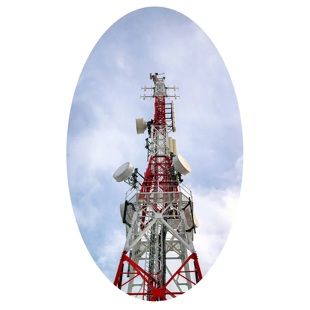 3legs Galvanized  angle steel communication tower   antenna microwave angular  tower  factory sales