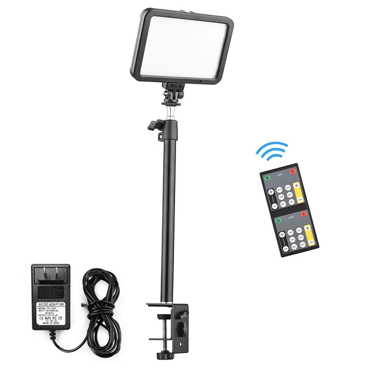 22w Led Studio Video Light Kit Camera Fill Light With Cclamp Stand For
