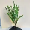 Modelo de planta acuática de plástico de 35 cm, 5 unidades, verde oscuro.