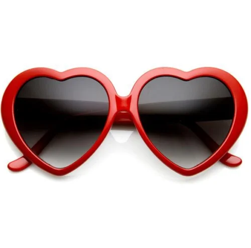 En forma de corazón Gafas De Sol Moda Elaborado Fiesta Vintage Retro para Mujer Hombre UV400