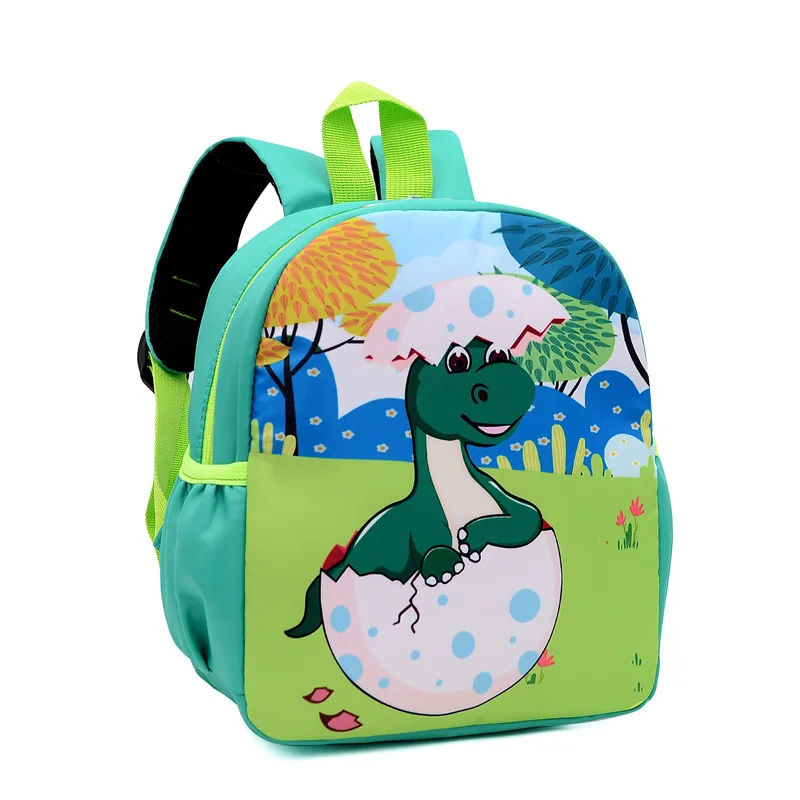 Hot Designers' Cute Blue Cartoon Backpack for Kids Waterproof School Bag Zipper Closure Made Oxford Polyester for Books