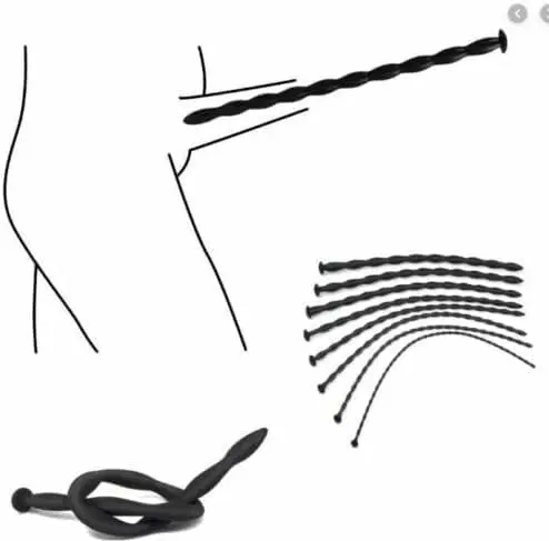 Silicone Urethral Sounds Trainer Plug Dilatorl Stretcher Rod Bladder Stimulation for Men Bdsm Male Masturbation Rod Penis Plugs