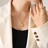 P489  Gold necklace  405cm