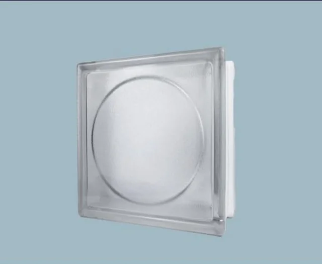 7.5 Inch 190 190 80mm Hollow ultra Clear Crystal Glass Blocks Brick Water Textured Cloud Pattern Building Walls Materials