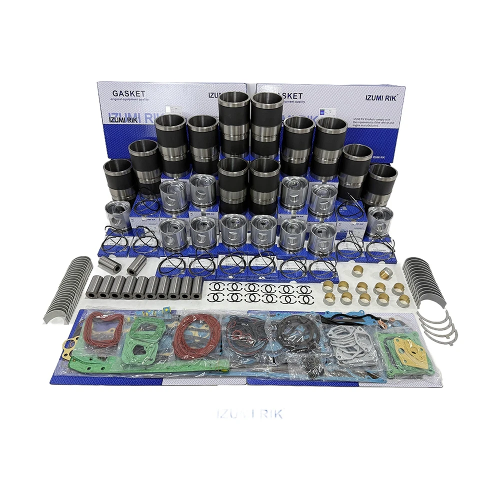 IZUMI RIK S12N-PTA-2 Overhaul Rebuild Kit with Overhaul Kit Bearings with Thrust Washer for Mitsubishi Engine Replacement Parts