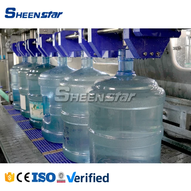 SHEENSTAR Pure Water Filling Machine for 5-Gallon Bottling Line Plastic Packaging Filling Line