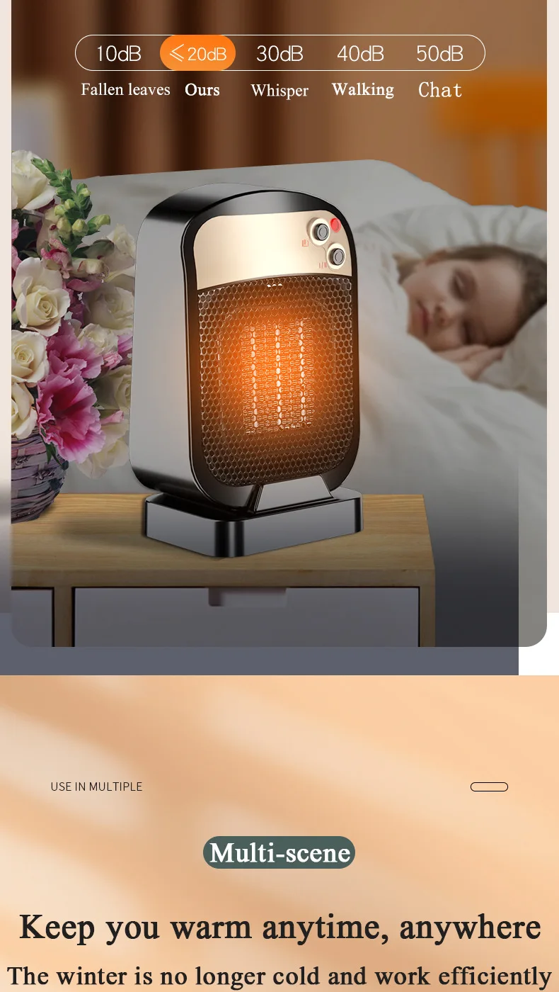 Wholesale Small Heater Office Home Desktop Electric Heater Tilt