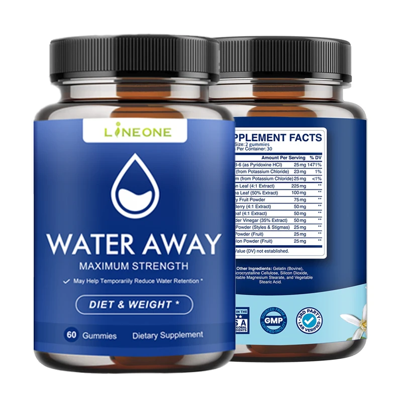 Water Away Gummy Supplement Diuretic Pills For Water Balance And Kidney Cleanse For Women And Men Infused Vitam