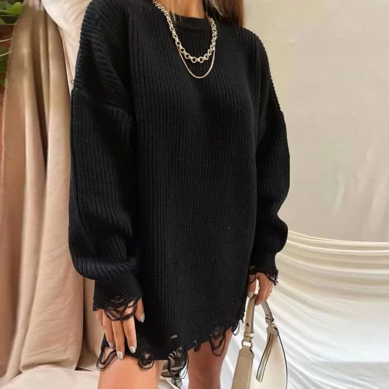 Otoño Invierno Mujeres Suéter De Jerséis Sueltos D... – Grandado