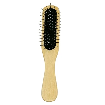 Hair Brush High Quality Stainless Steel Wooden Promotional Wooden Hair Brush Massage Comb