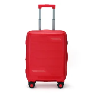 Cheap DZPP06 Model Suitcase Medium Size Suitcase Aluminium Cabin Heavy Duty Hard Side Striped Case Luggage With Wheels