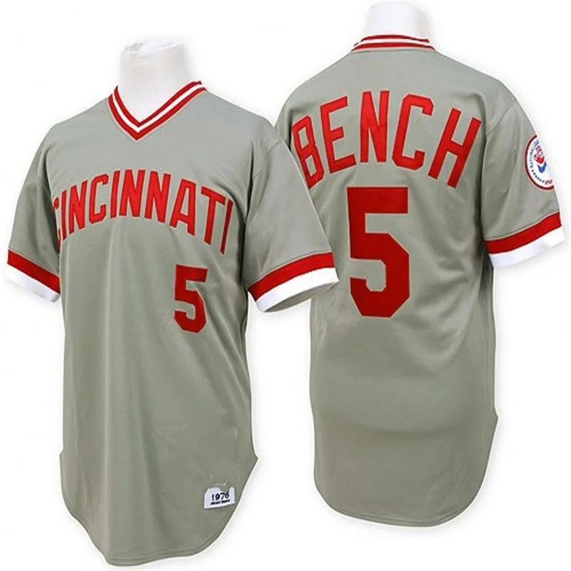 Dave Concepcion Men's Cincinnati Reds Throwback Jersey - Grey