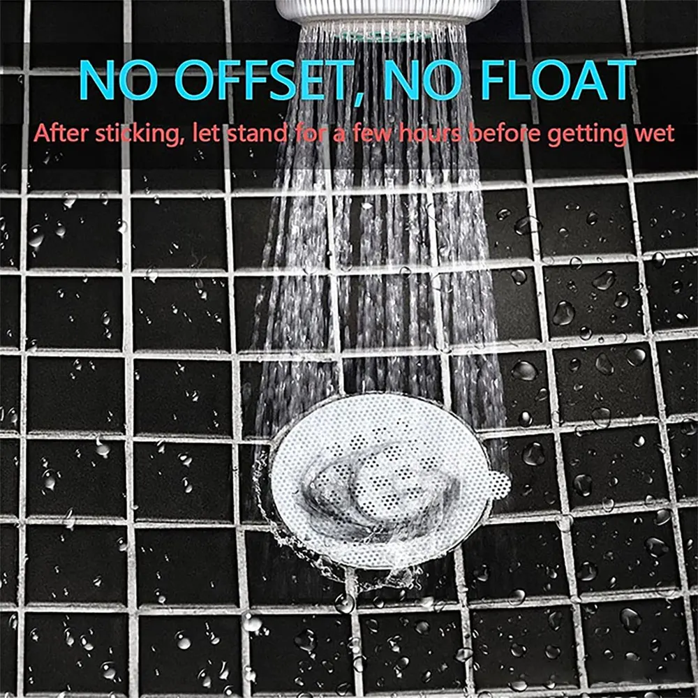 Custom Disposable Floor Drain Doublesided Adhesive Stickers Bathroom