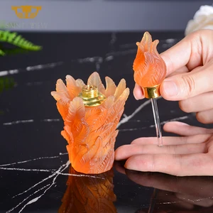 2026 Crystal New Design Feather Style 10ml Essential Plume Design Creative Oil Perfume Bottles