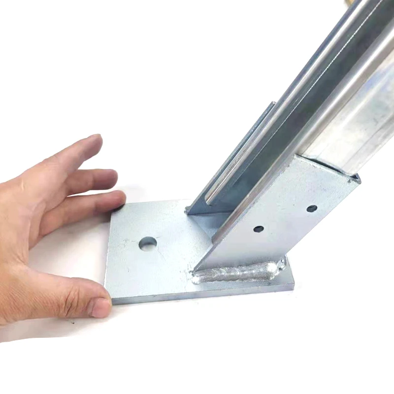 Customized Strut Channel Accessories Fitting C Channel Base Plate Mounting Bracket Seismic Stents