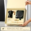 Black 5-piece set, dual-valve version (with stove)