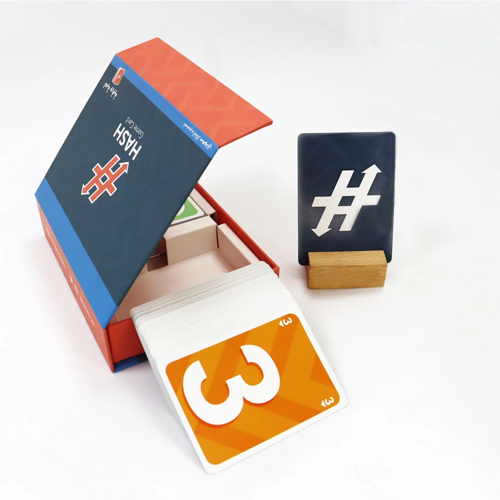 Custom Saudi Arabia Card Game Factory Printing Book Style Magnetic Box Party Funny Adult Card Game