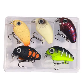 Cheery Hot Sale Cheery 2g Micro Hard Silicone Crankbait Fishing Lure for River Use-5 Piece Per Box – Soft Lure – view 5