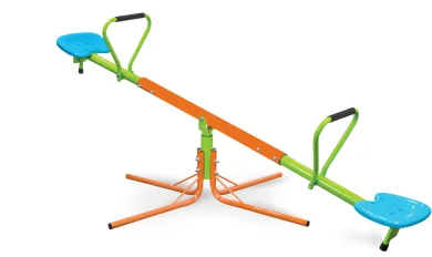 XSS001 360 Degree Rotating Plastic Teeter Totter Sturdy 1.8m Kids Outdoor Seesaw Rocking Chair for Garden Indoor Play High