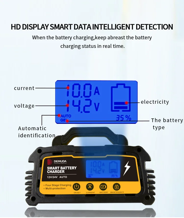 Achetez en gros Chargeur De Batterie Automatique 12v 24v, Conception  Intelligente 12v 10a Agm,gel, Chargeur De Batterie De Voiture Wet Pour  Voiture Chine et Batterie Chargeurs à 20 USD