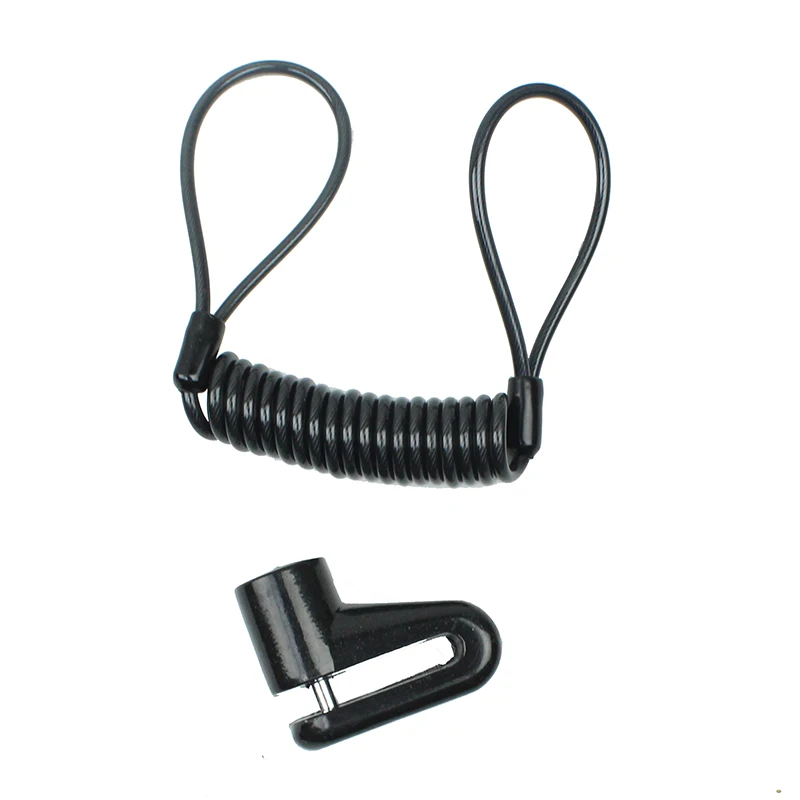 Alarm Disc Lock Safety Alarm Warning Spring Coil Wire  Reminder Rope Brake Carry Pouch for Bike Motorbike Scooter Anti Theft