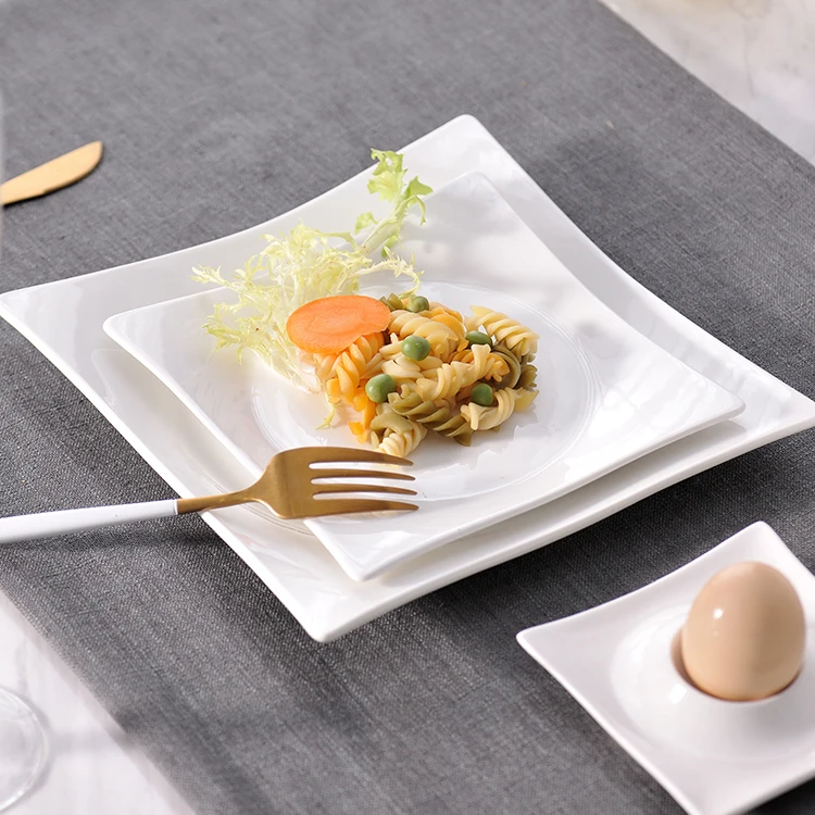 restaurant square kitchen plates