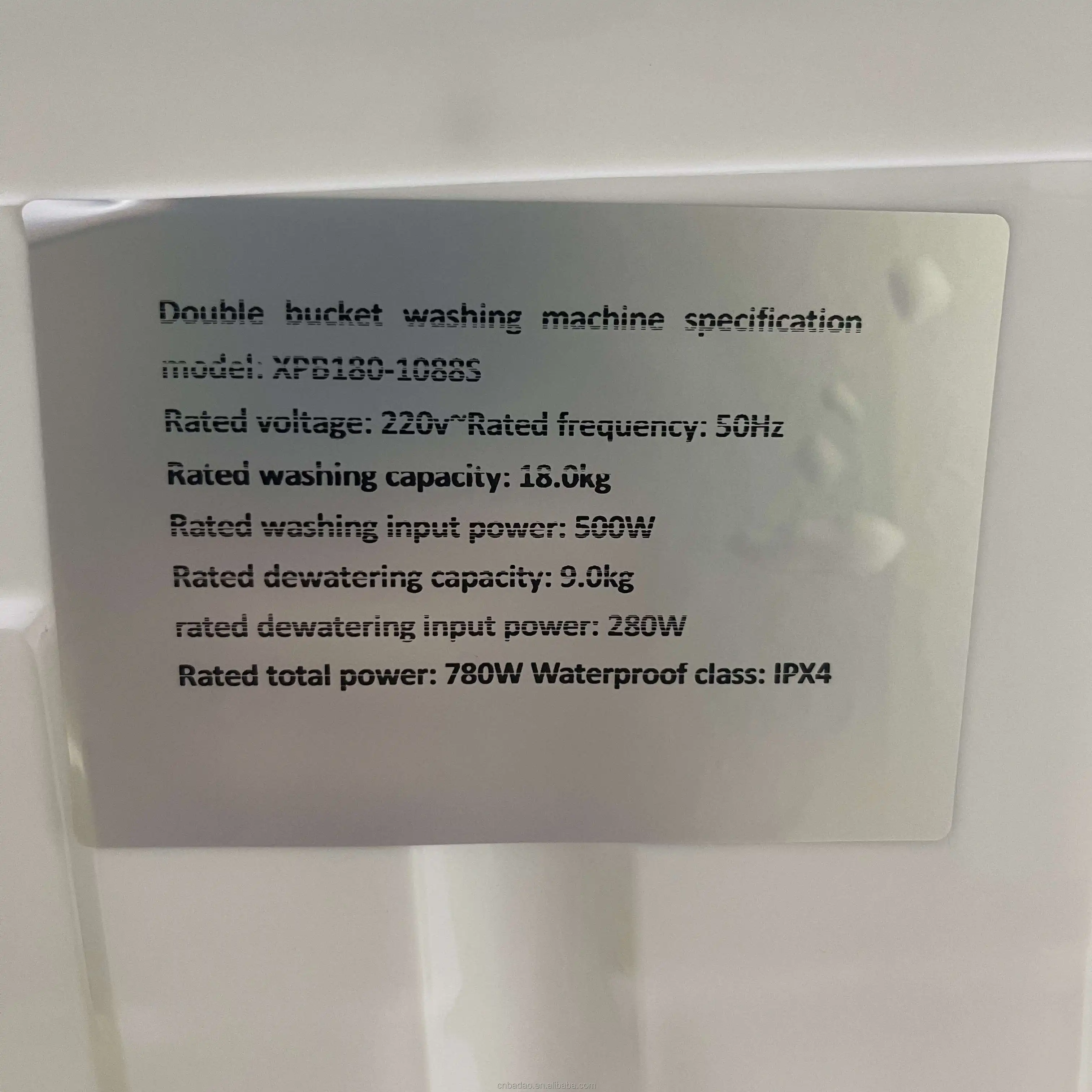 New English High Capacity Two-cylinder Semi-automatic Top Loading Washing Machine 18 kg Household Steel Drum Washing Machine