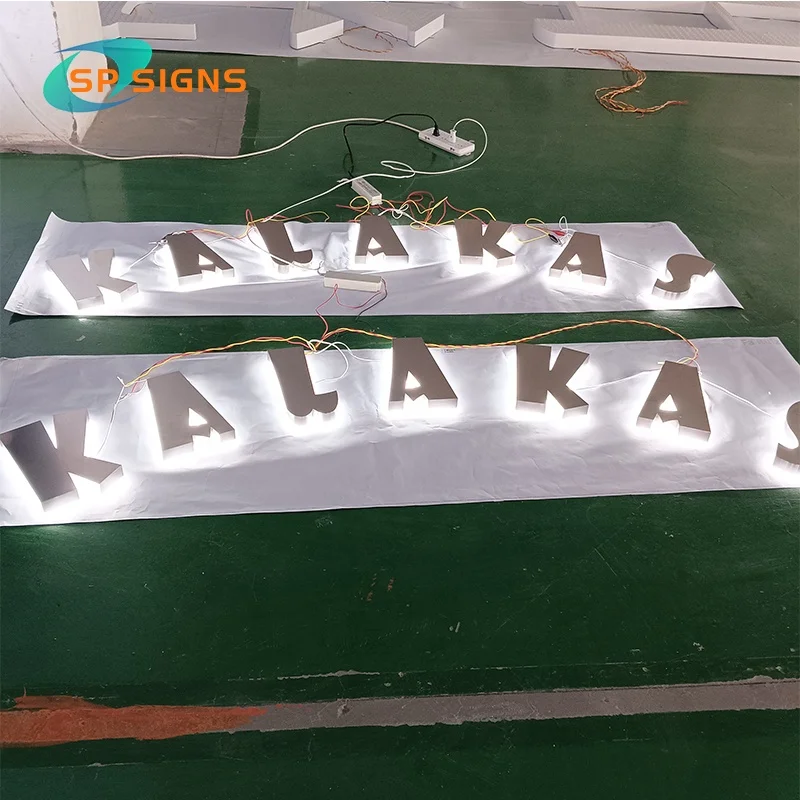 SP Factory Popular Product 3d Illuminated Advertising Signage Electronic  Storefront Led Letters 3d Signs Business Backlight