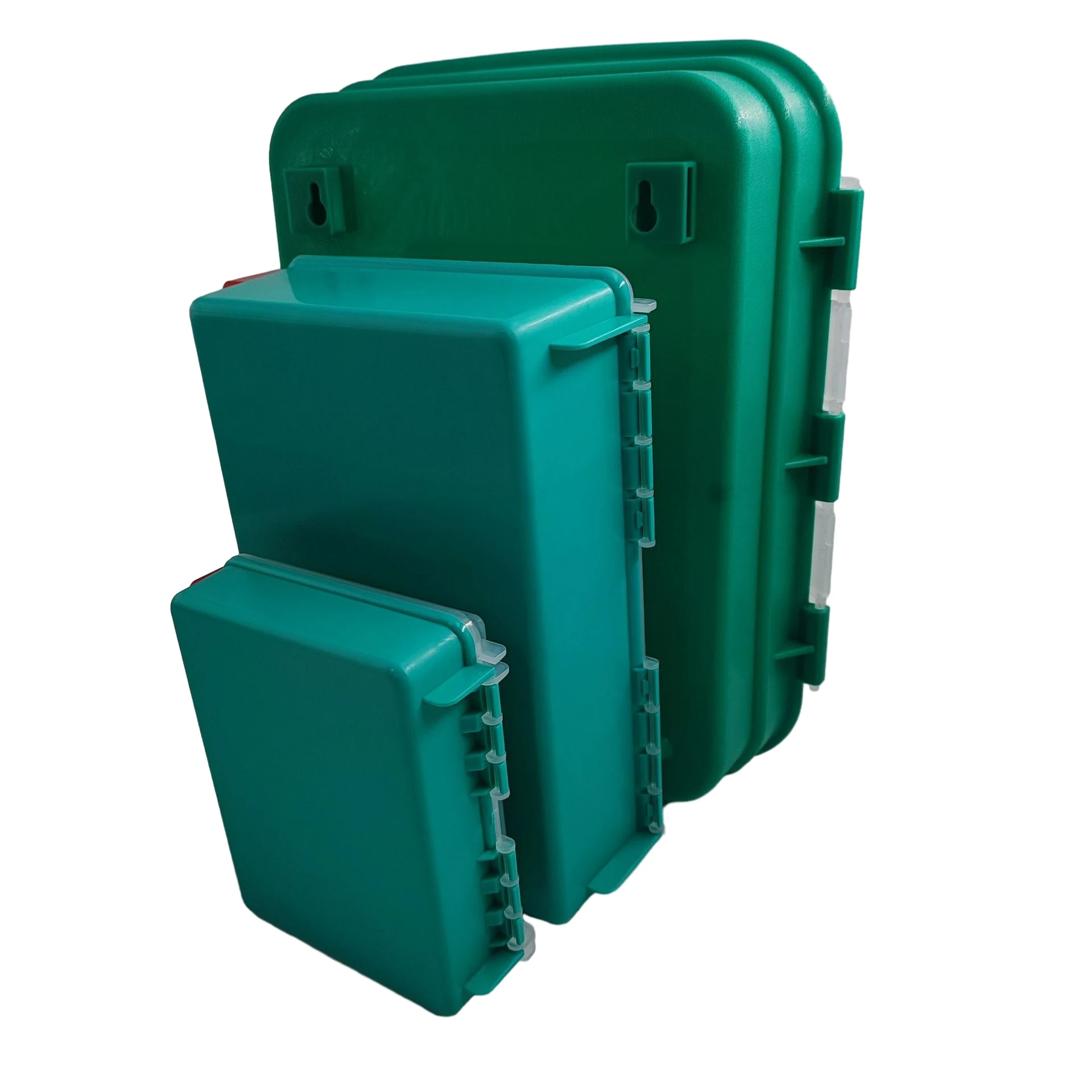 Plastic First Aid Kit Box Medical Empty With Handle & Compartment ...