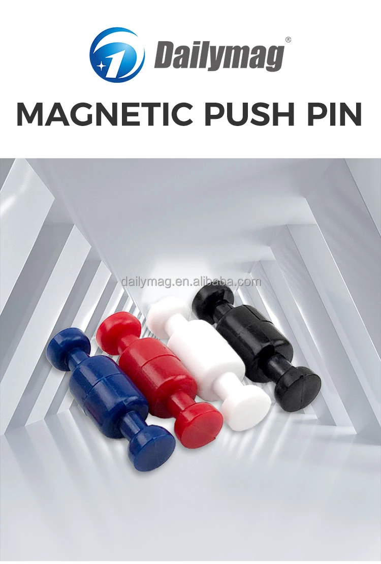 10pcs Neodymium Memo Magnets Magnetic Push Pin Whiteboard Map Notice Board 