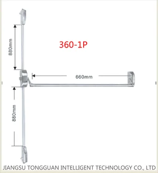 Anti Panic Exit Device Push Bar 3 Point Lock With Integral Lock For Exit Entrance