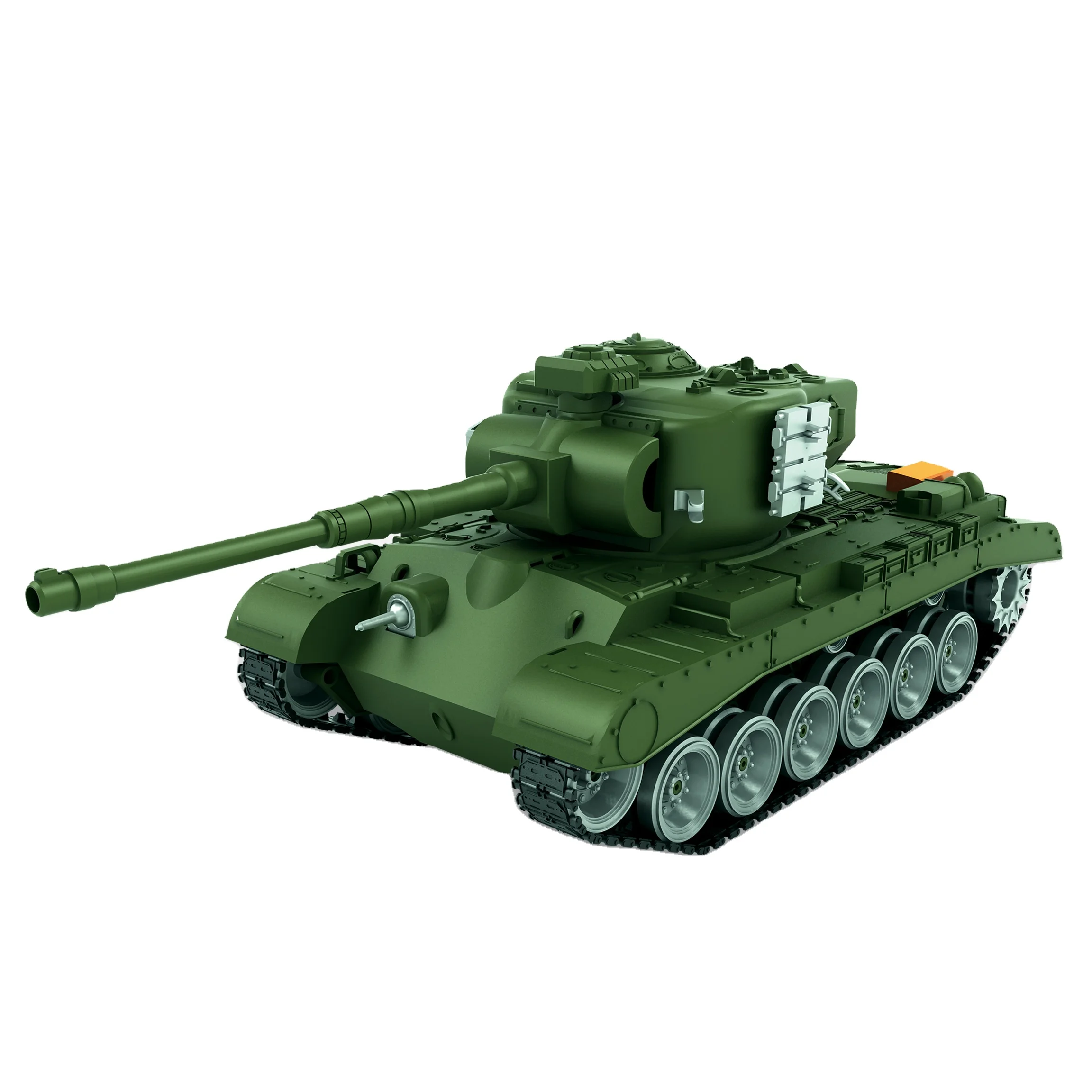 Char De Combat RC Télécommandé 1:32 Kikioo - Tir Réel, Tourelle 360°, Batterie Rechargeable Pour Enfants