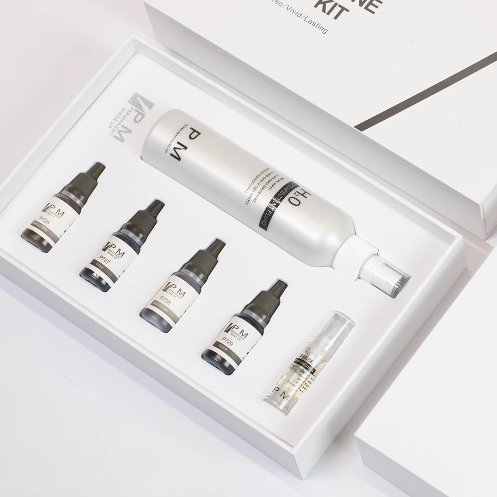 Permanent Makeup Pigment Kit for Hair Scalp Micropigmentation Head Tattoo Ink Set