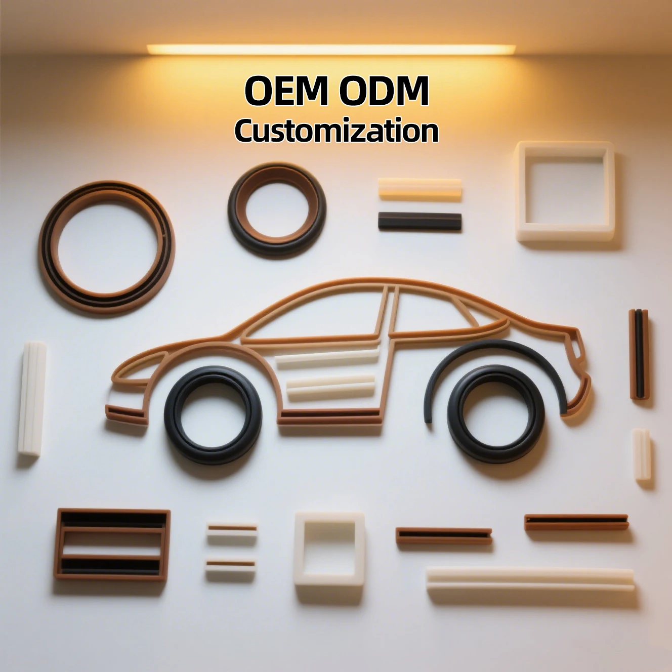 Premium Long-Lasting Silicone Rubber Gaskets for Automotive Engines Heat-Resistant and Oil-Resistant