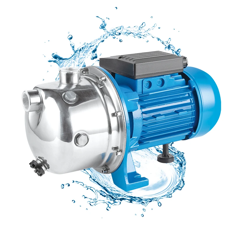 JS100 Electric 220v Commercial Buildings Price High Pressure 1HP Anti-rust Water Pumps Jet 100a Brass Impeller Stainless Pump
