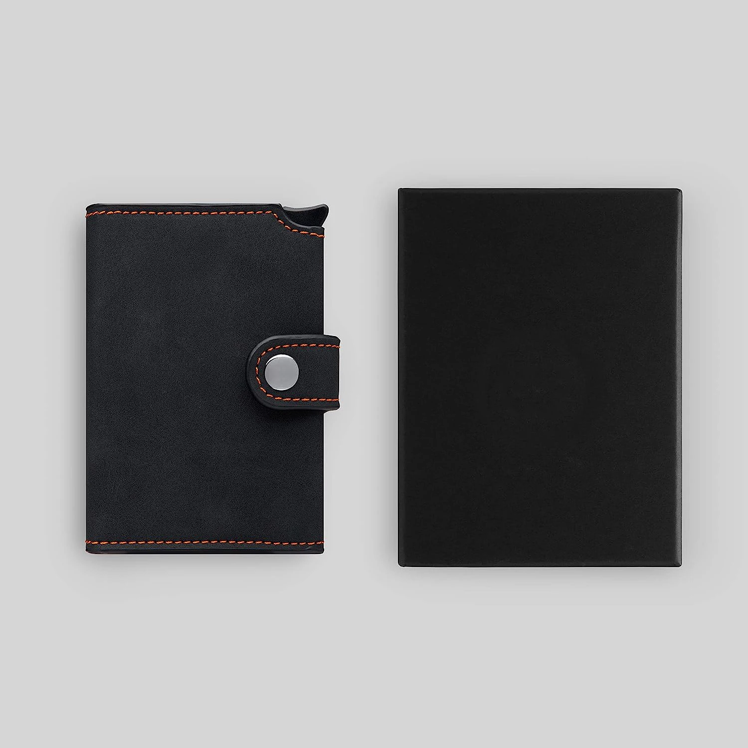 Fashion Design Pop up Credit PU Card Holders Metal Card Wallets Automatic Business Card Case for Men