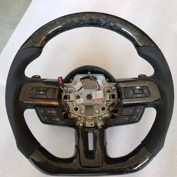 Real Carbon Fiber Car Steering Wheel For Mustang GT5.0 s550 GT500