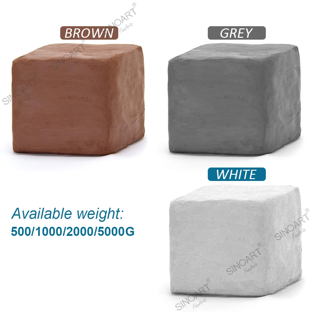 Sinoart 500g/1000g Pottery Clay Baking Drying Modeling Clay Wholesale