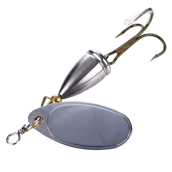 Wholesale SP135 6.5cm 8.5g Artificial Metal Topwater Baits Spoon Printed Fishing Lures for Saltwater & Lake – Metal Jig – view 3