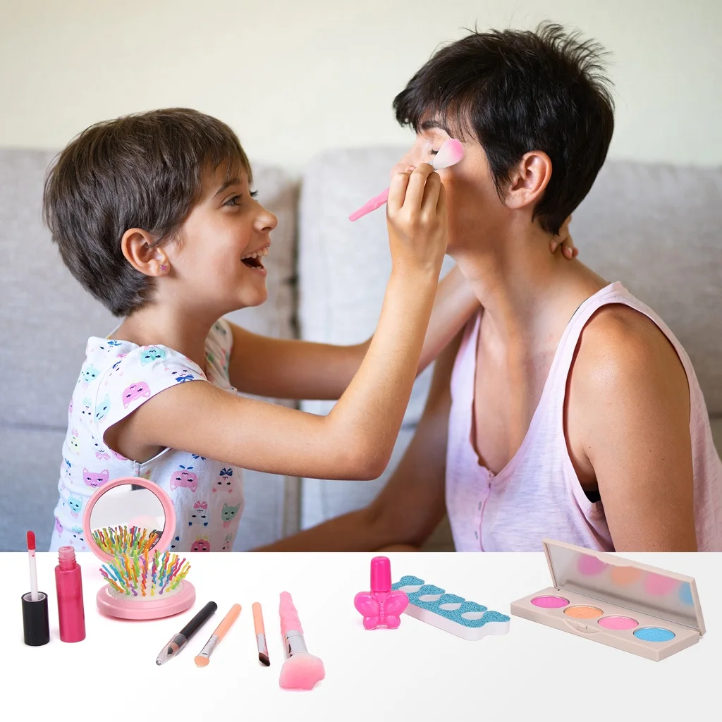 Kids Washable Makeup Safe Fun Cosmetic Set for Girls