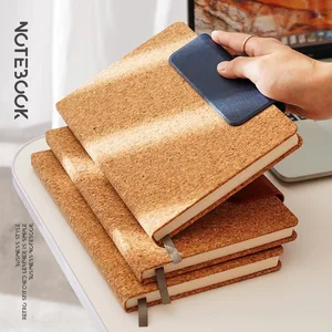 2026 Creative Cork A5 Notebook 100 Sheets New Printed Business Journal PU Splicing with Magnetic Buckle Environmentally Friendly